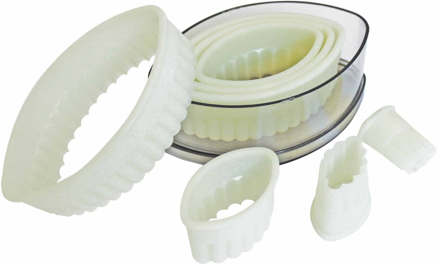 Set of pastry cutters "oval, serrated" 7 pieces