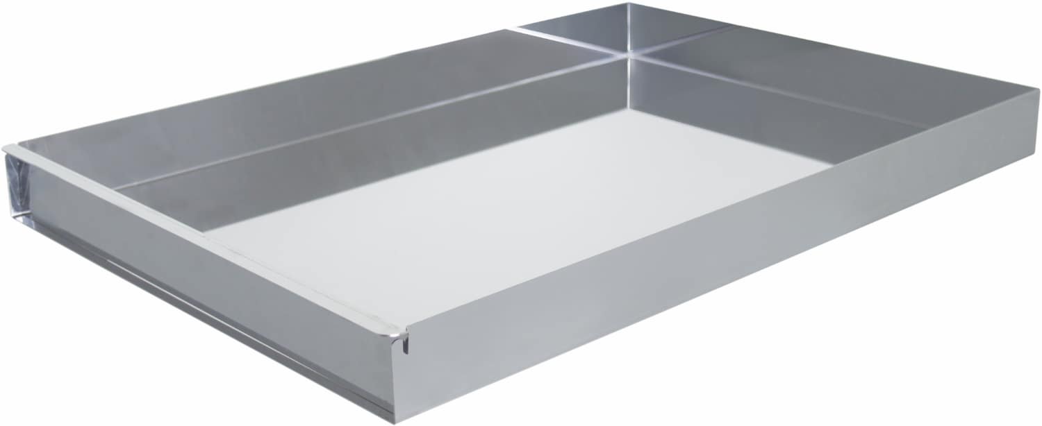 Cake display sheets with joint bar stainless steel
