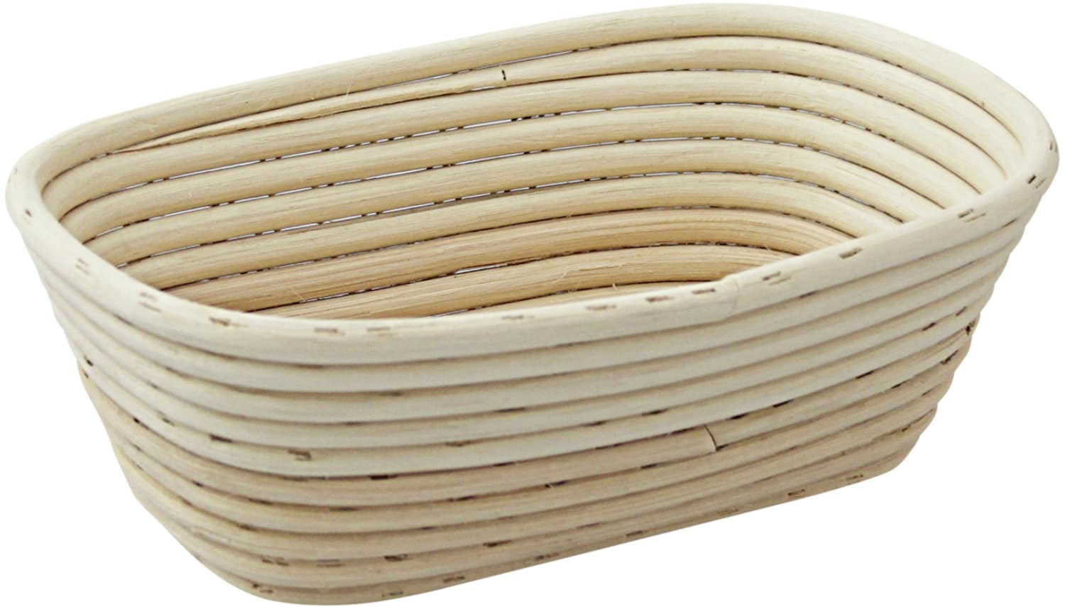 Bread proofing baskets long, round shape plaited bottom