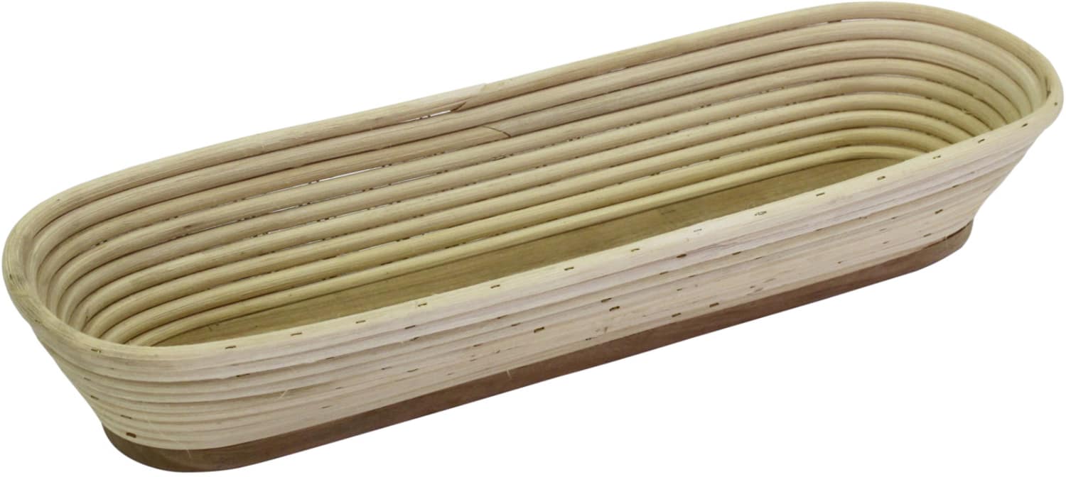Brotformen / Gärkörbe lang, runder Kopf Holzboden