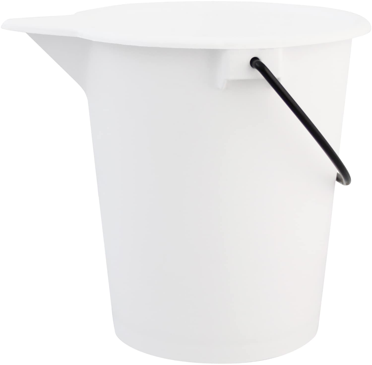 Bucket with spout and metal handle - heavy duty quality